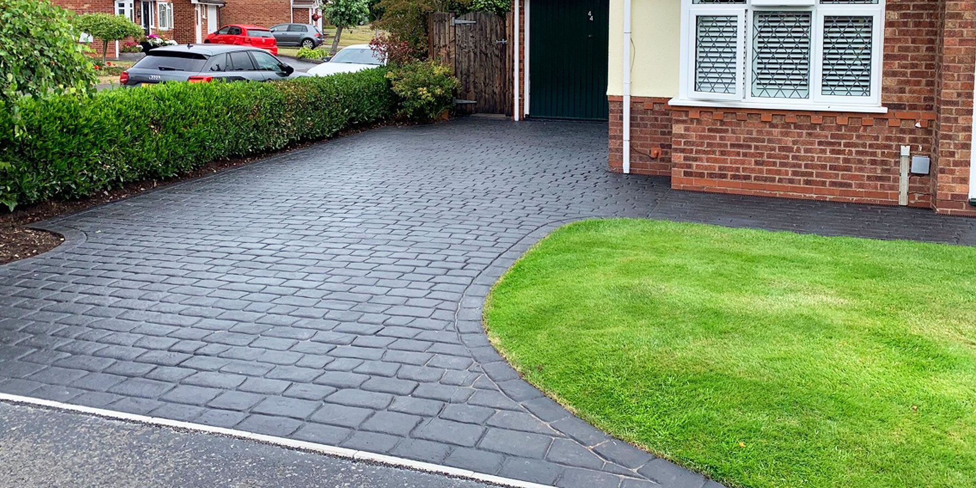 Impressed paving